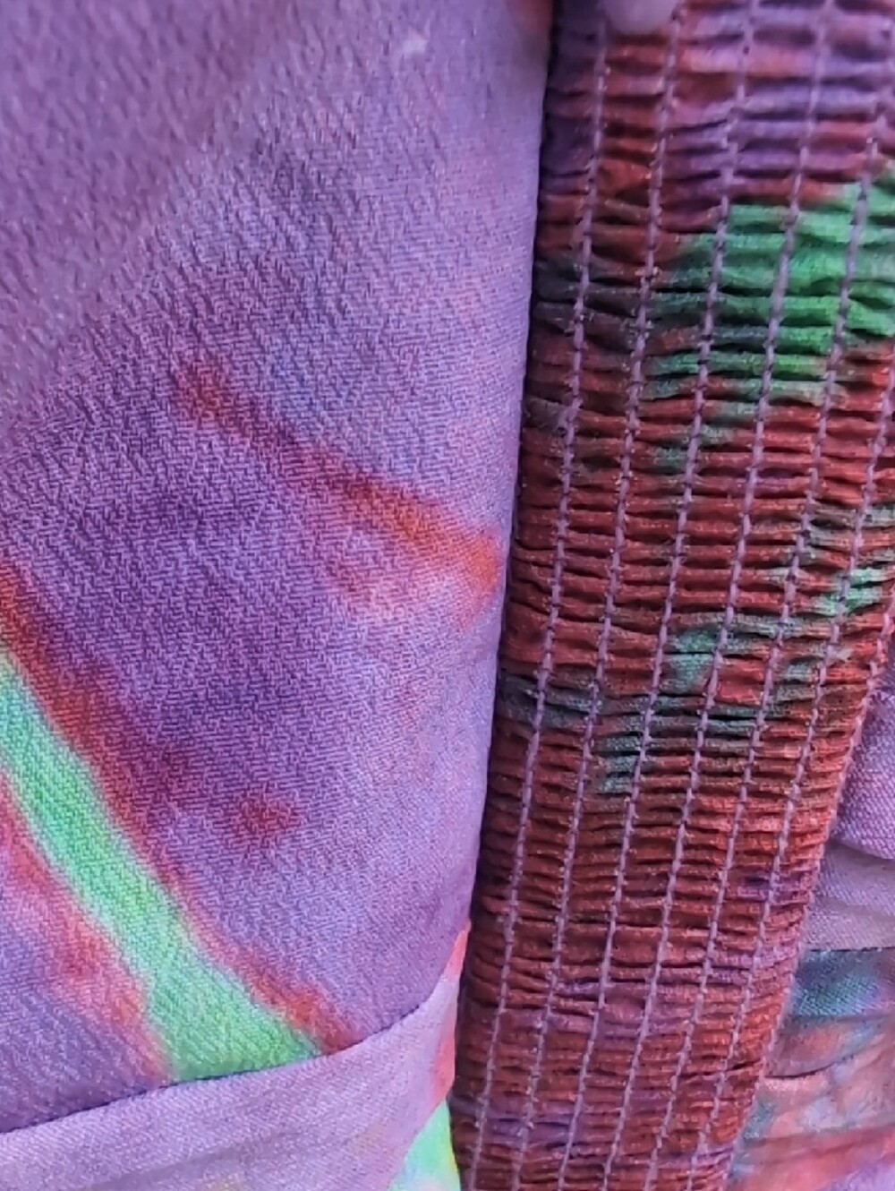 H&M Purple Multi-Color Ruched Mini Dress - Picture 3 of 5